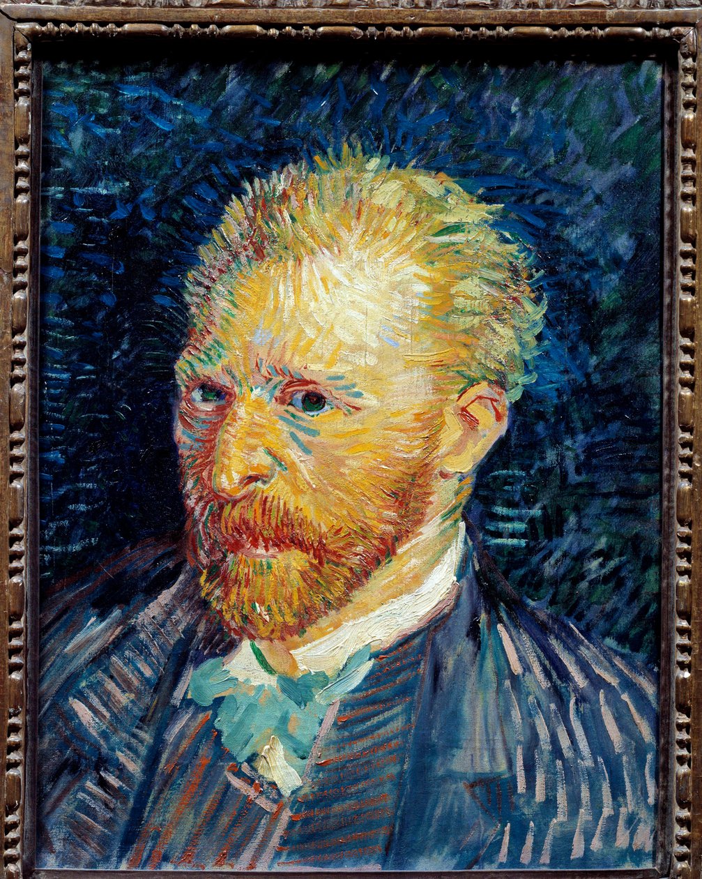Auto-Retrato Pintura de Vincent van Gogh (1853-1890) 1887 Sol. 0,44x0,35 m Paris, musee d