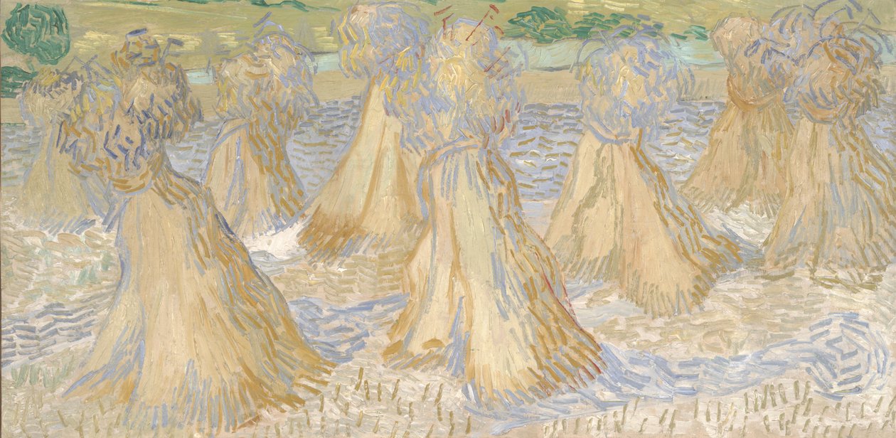 Feixes de trigo, julho de 1890 (óleo sobre tela) de Vincent van Gogh