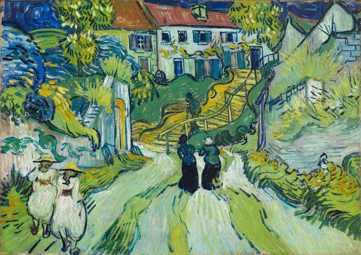 Escadaria em Auvers de Vincent van Gogh