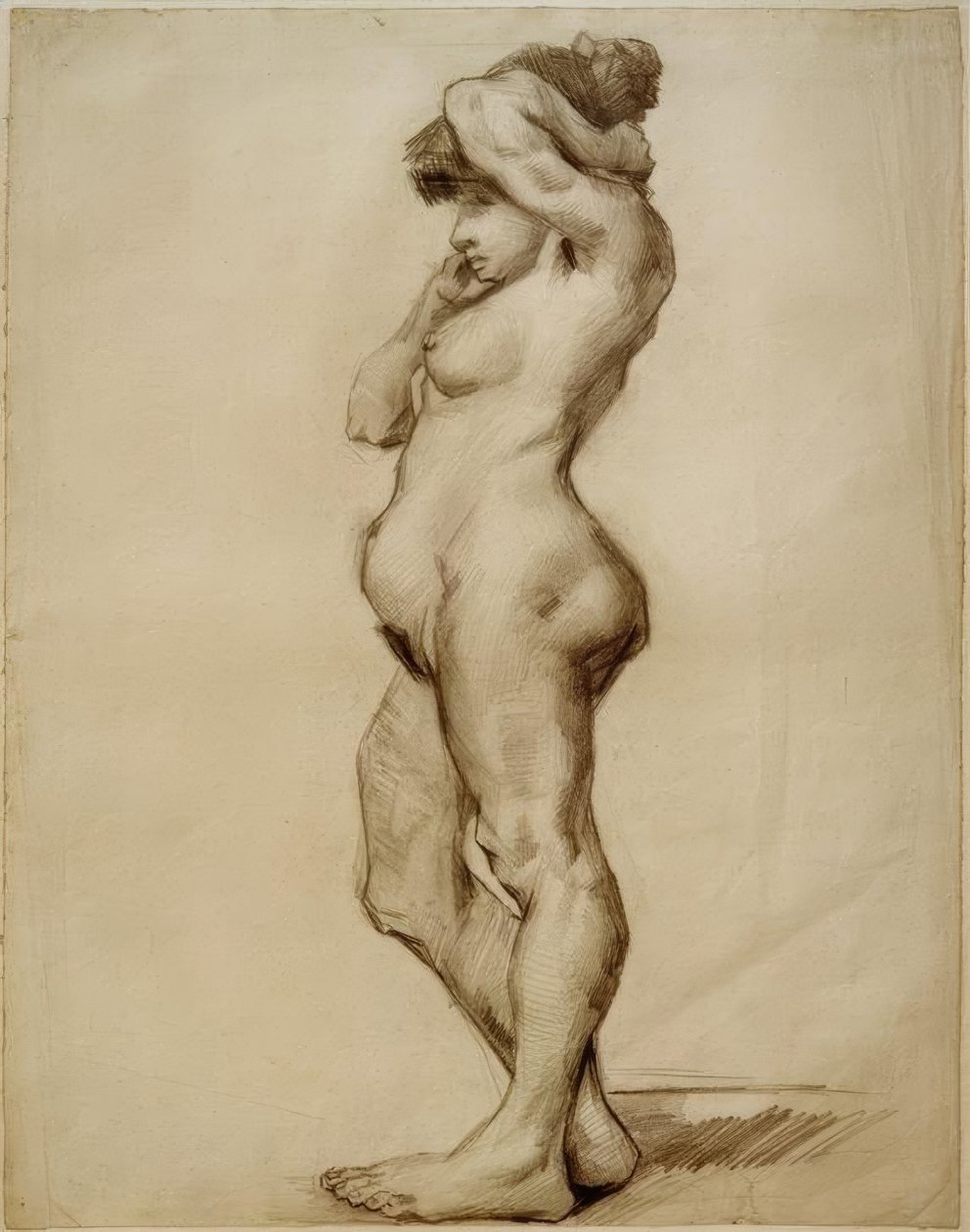 Nu feminino em pé de Vincent van Gogh