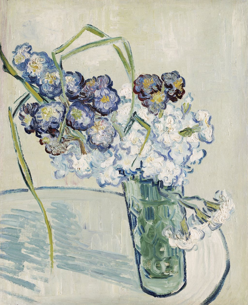 Natureza morta, vaso de cravos, junho de 1890 de Vincent van Gogh