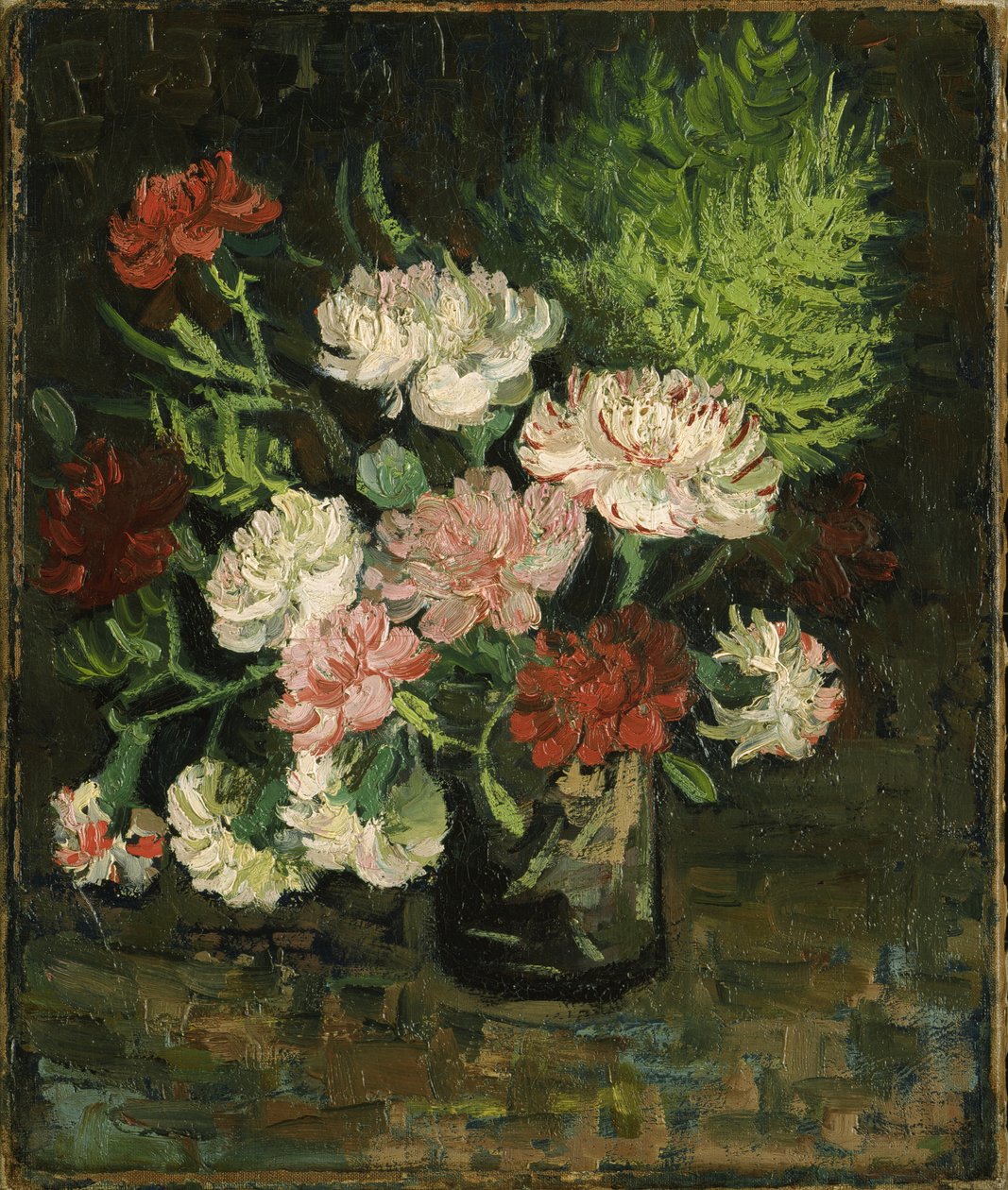 Natureza morta com cravos, 1886 de Vincent van Gogh
