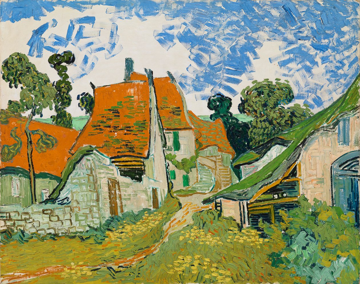 Rua em Auvers-sur-Oise de Vincent van Gogh