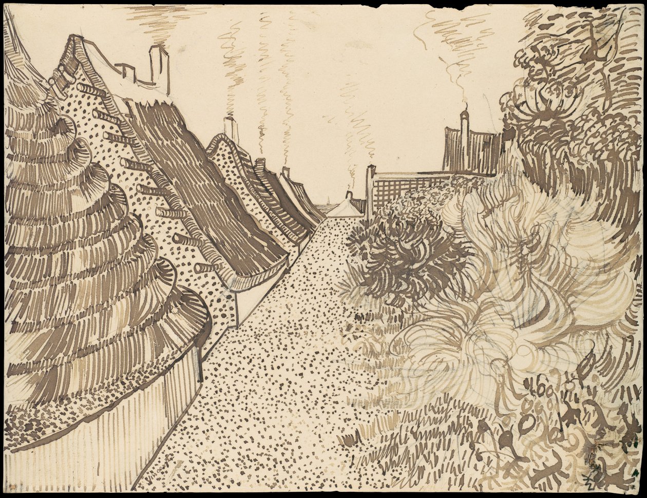 Rua em Saintes-Maries-de-la-Mer de Vincent van Gogh