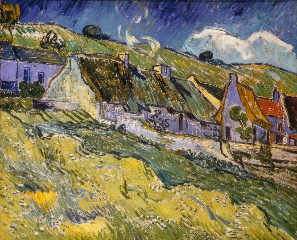 Casas de palha de Vincent van Gogh