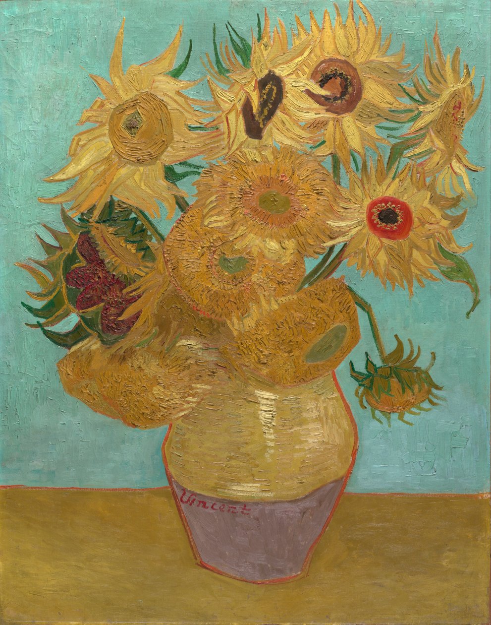 Girassóis / Vaso com doze girassóis de Vincent van Gogh