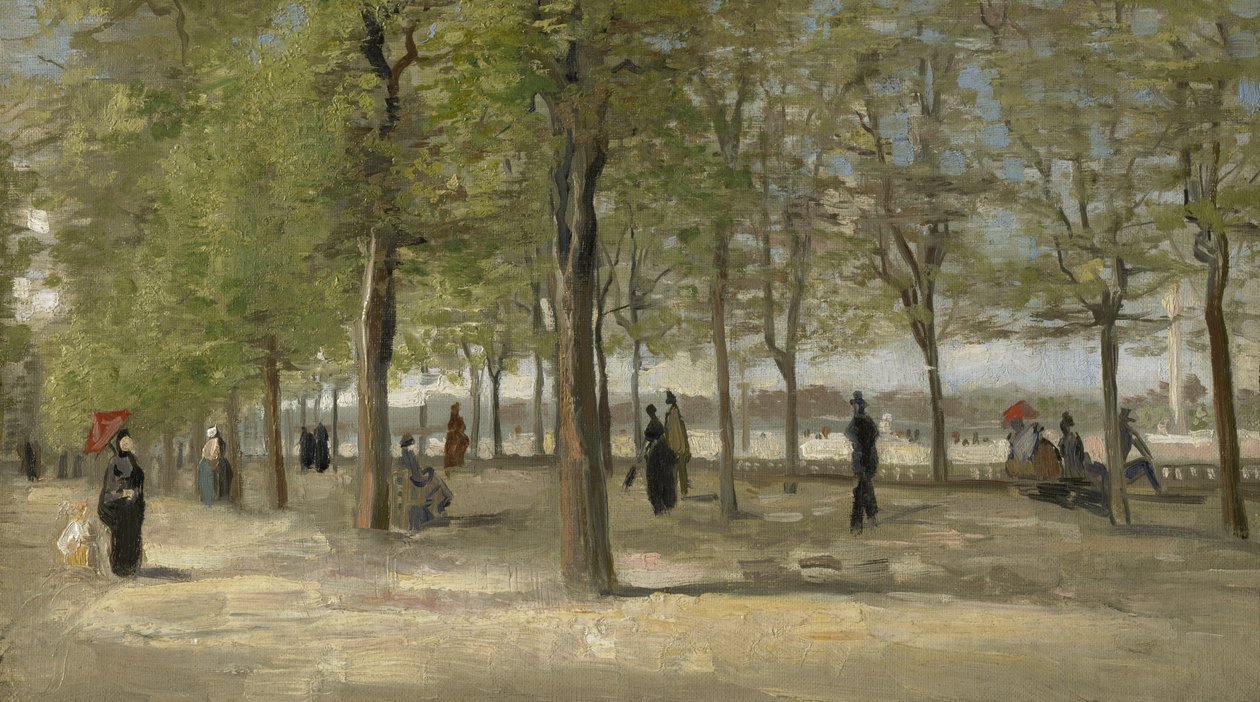 Terraço no Jardim de Luxemburgo de Vincent van Gogh