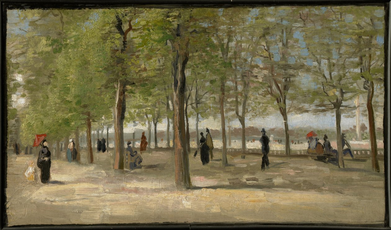 Terraço nos Jardins do Luxemburgo de Vincent van Gogh