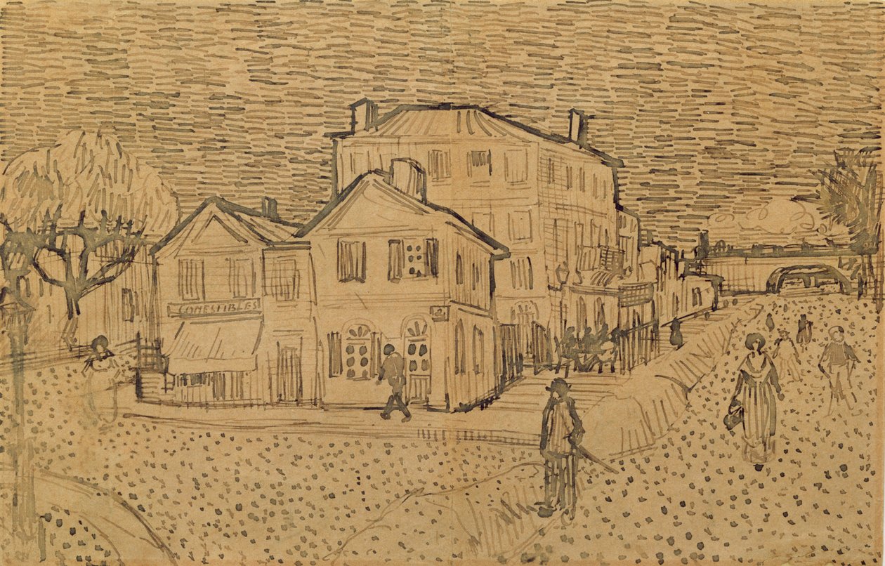 A casa do artista em Arles de Vincent van Gogh