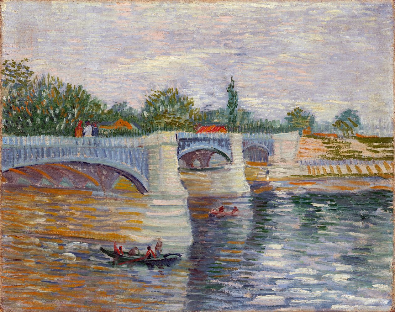 A Ponte em Courbevoie par Gogh, Vincent, van (1853-1890) de Vincent van Gogh