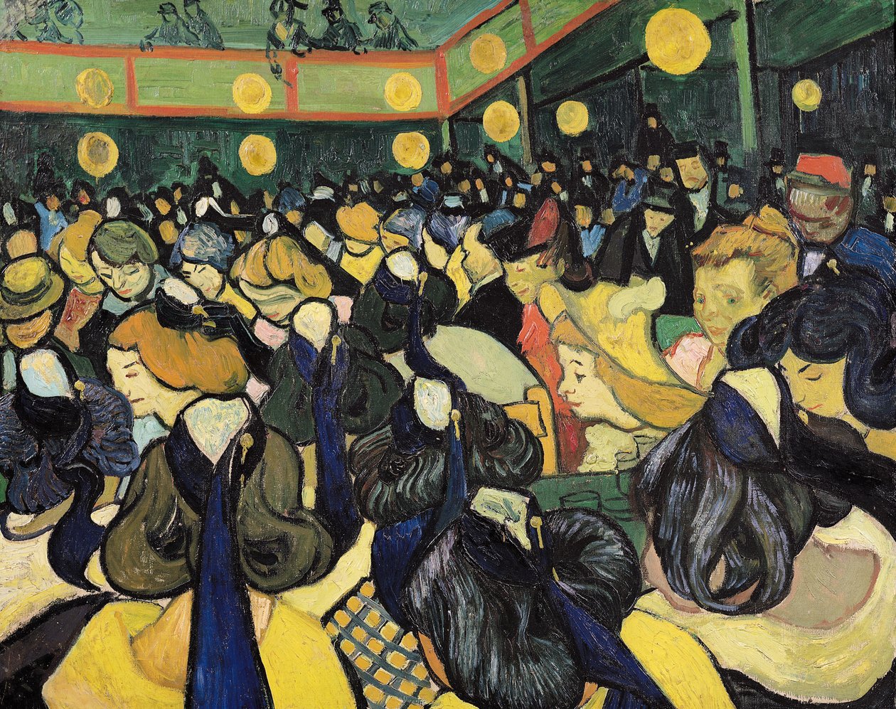 O salão de dança em Arles, 1888 de Vincent van Gogh