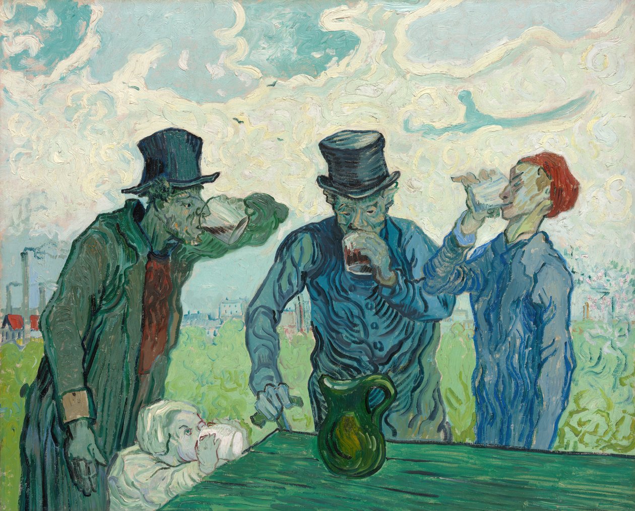 Os Bebedores, 1890. de Vincent van Gogh