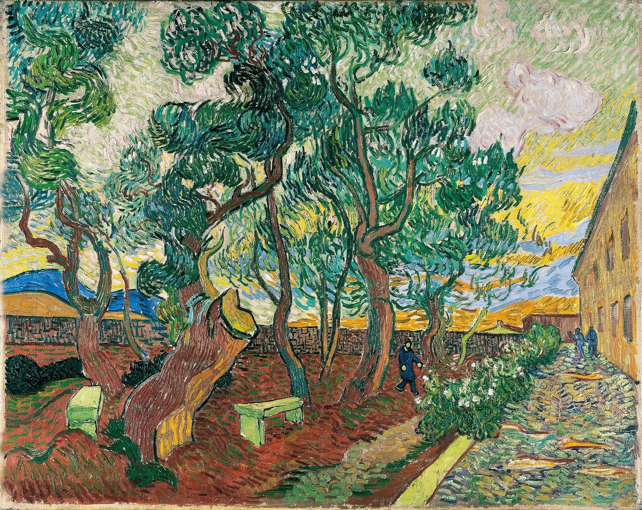 O jardim do hospital Saint-Paul de Vincent van Gogh