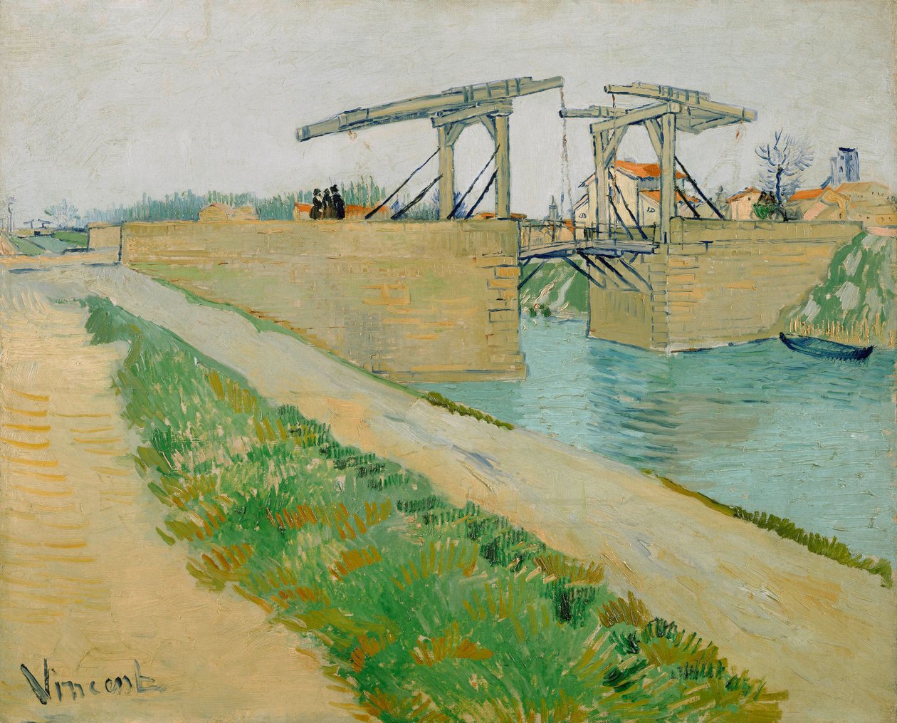 Ponte Langlois, março de 1888 (óleo sobre tela) de Vincent van Gogh