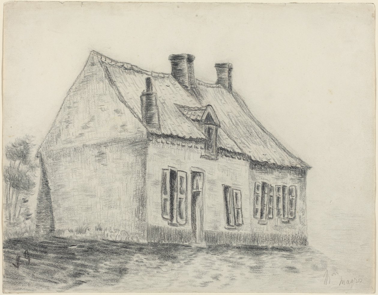 A Casa Magrot, em Cuesmes de Vincent van Gogh
