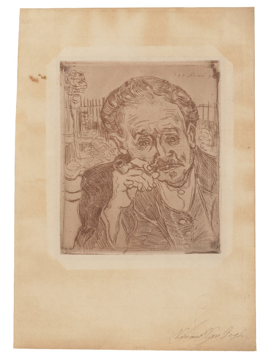 O homem do cachimbo: Retrato do Doutor Gachet de Vincent van Gogh