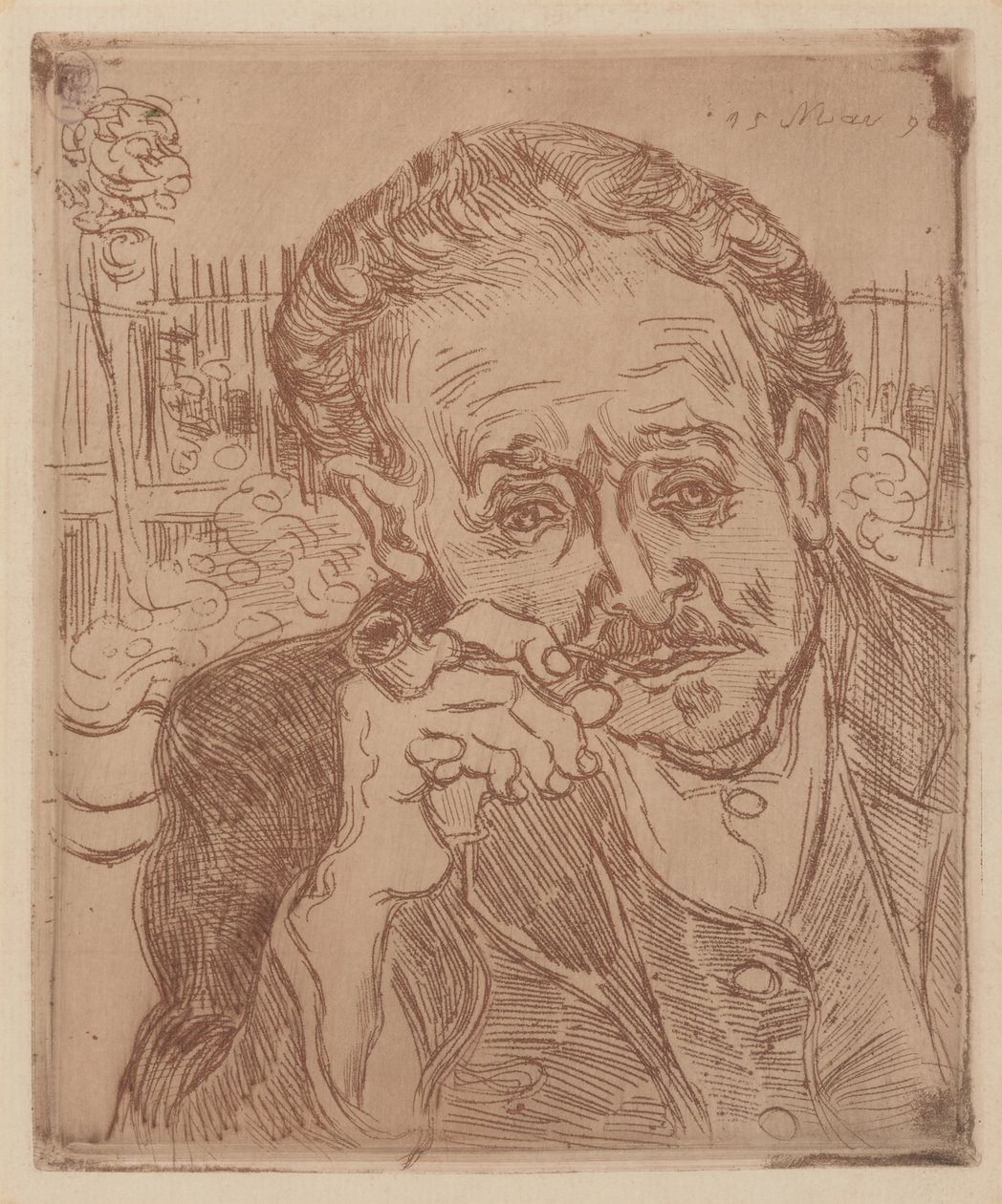 O homem do cachimbo: Retrato do Doutor Gachet de Vincent van Gogh