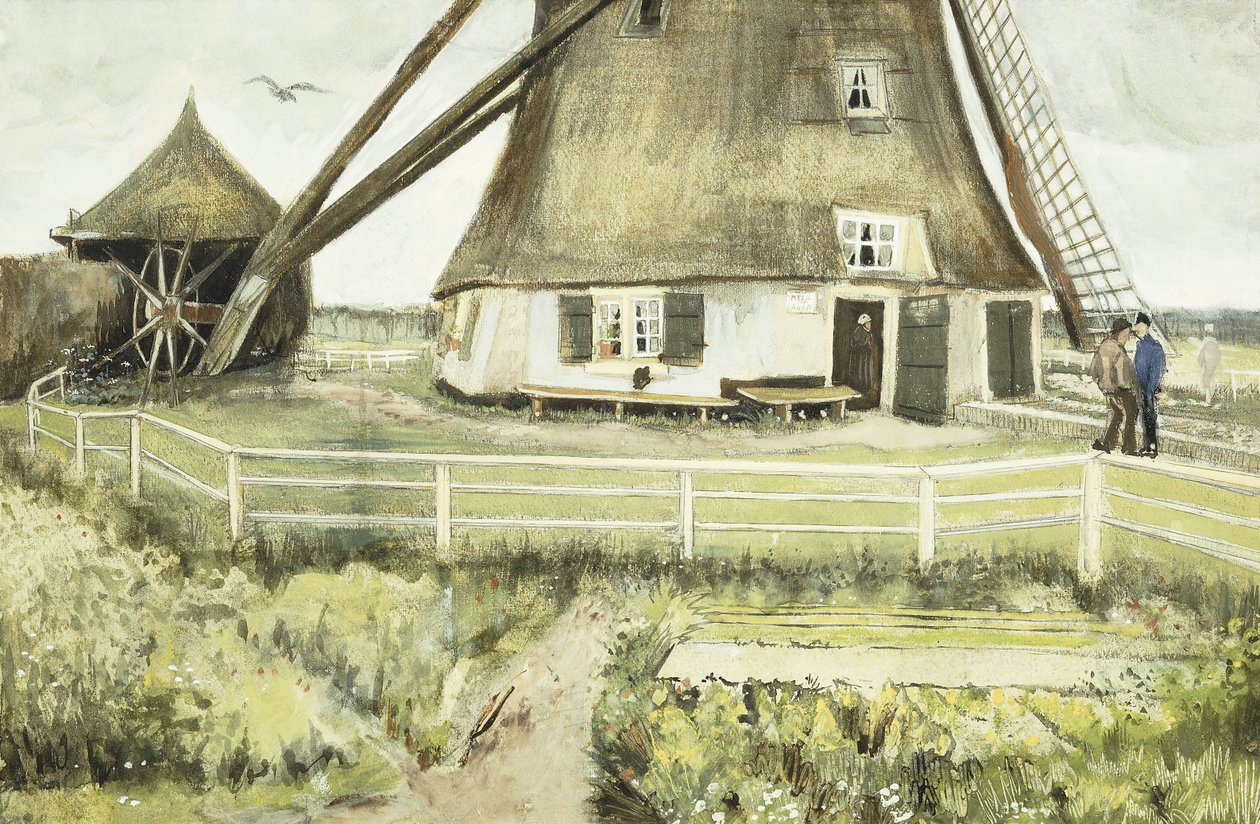 O moinho, 1881 de Vincent van Gogh