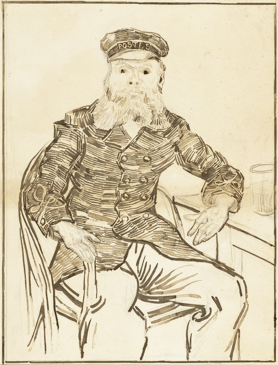 O carteiro Joseph Roulin de Vincent van Gogh