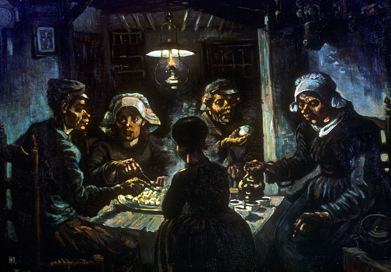 Os Comedores de Batata, 1885 de Vincent van Gogh