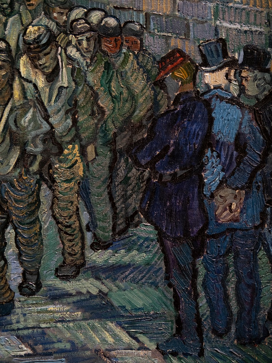 O Pátio da Prisão (detalhe) de Vincent van Gogh