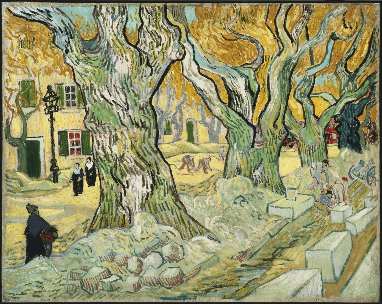 Os reparadores de estradas de Vincent van Gogh