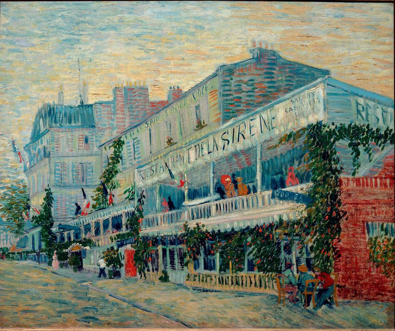 O restaurante Sirene em Asnieres (Óleo sobre tela de Vincent van Gogh