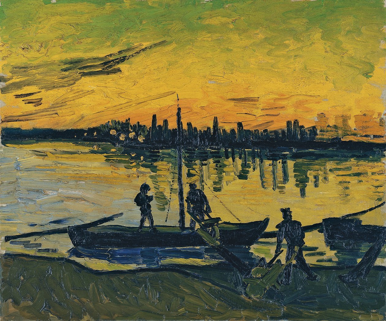 Os estivadores em Arles, 1888 de Vincent van Gogh