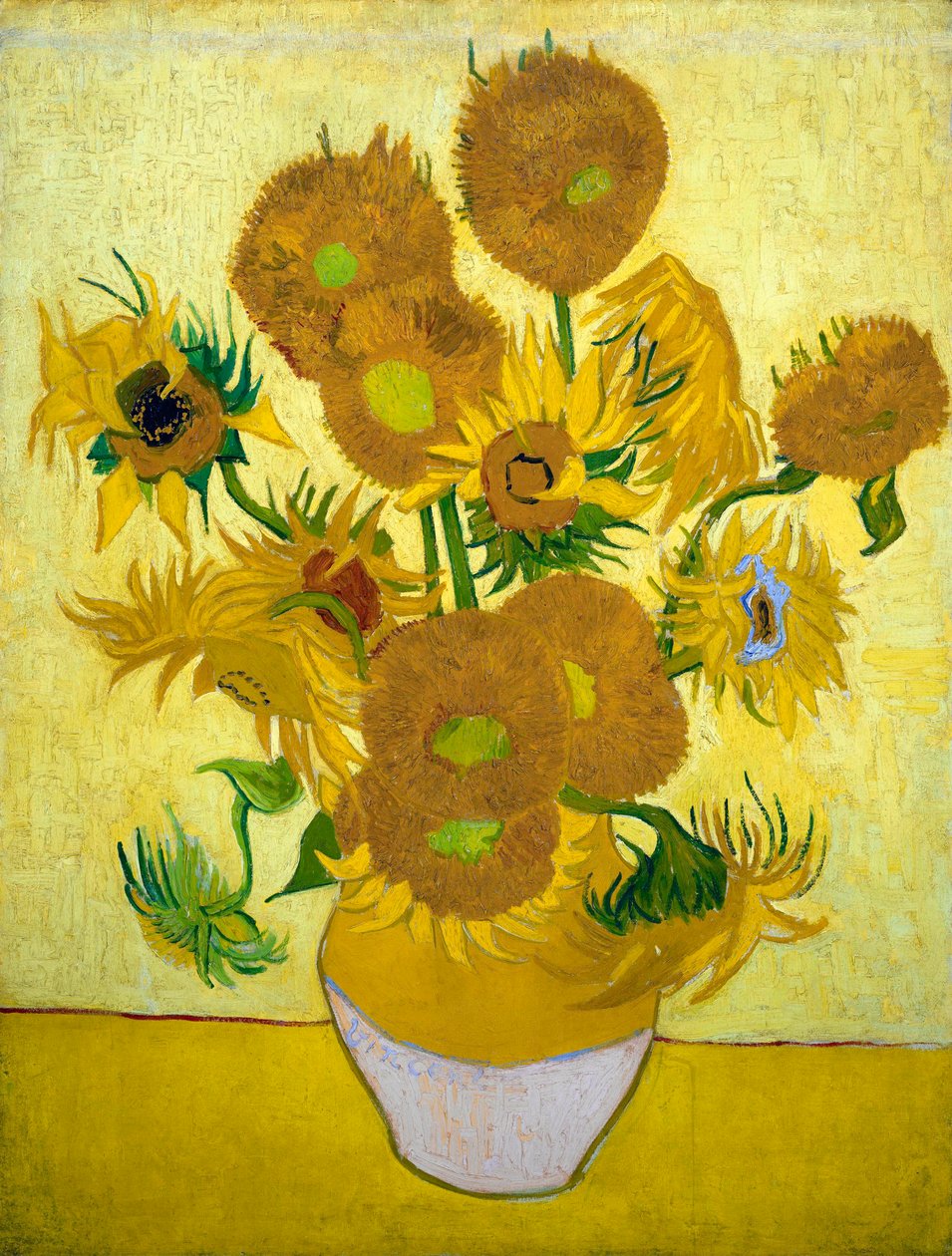 Os girassóis, 1889 de Vincent van Gogh