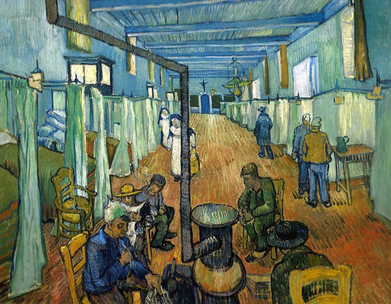 A enfermaria do hospital de Arles de Vincent van Gogh