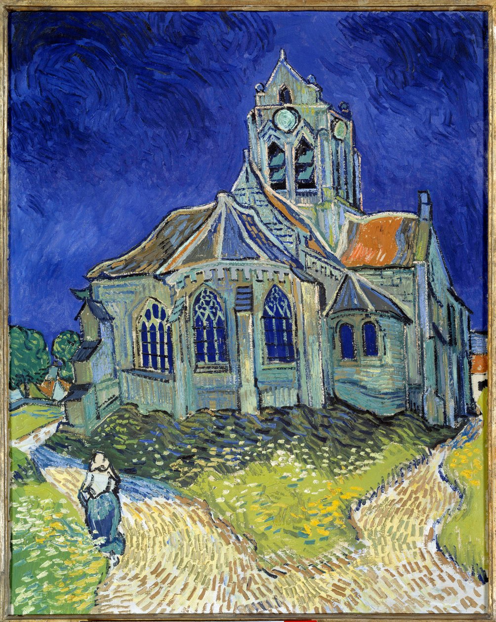 A igreja de Auvers-sur-Oise de Vincent van Gogh