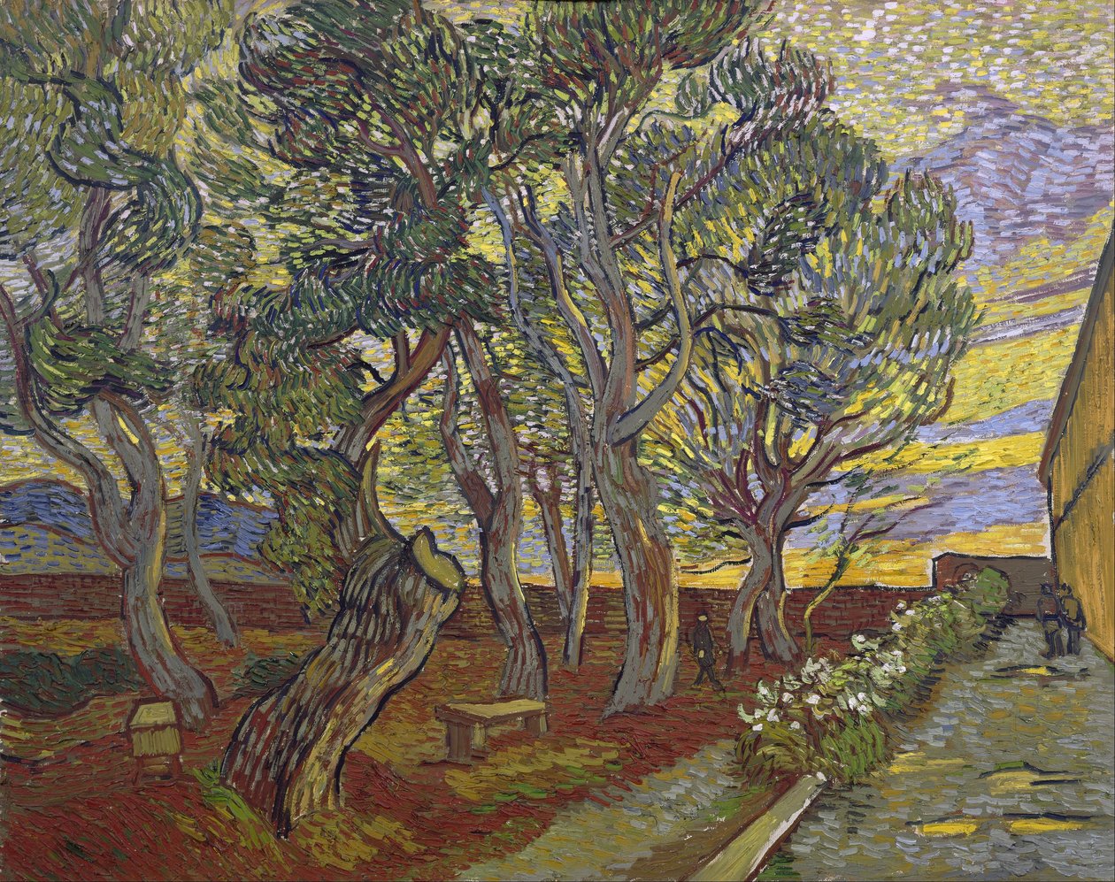 O jardim do hospital Saint-Paul de Vincent van Gogh
