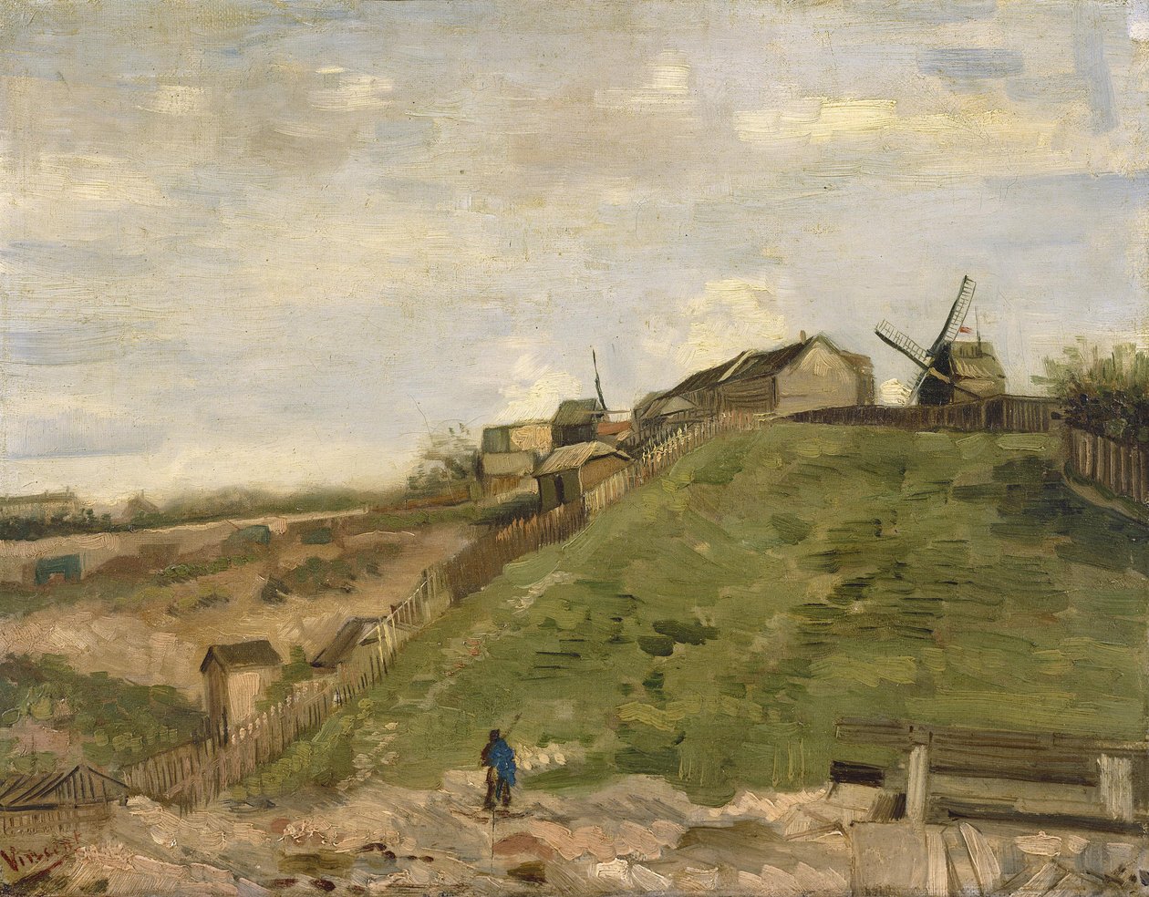 A colina de Montmartre com a pedreira de Vincent van Gogh