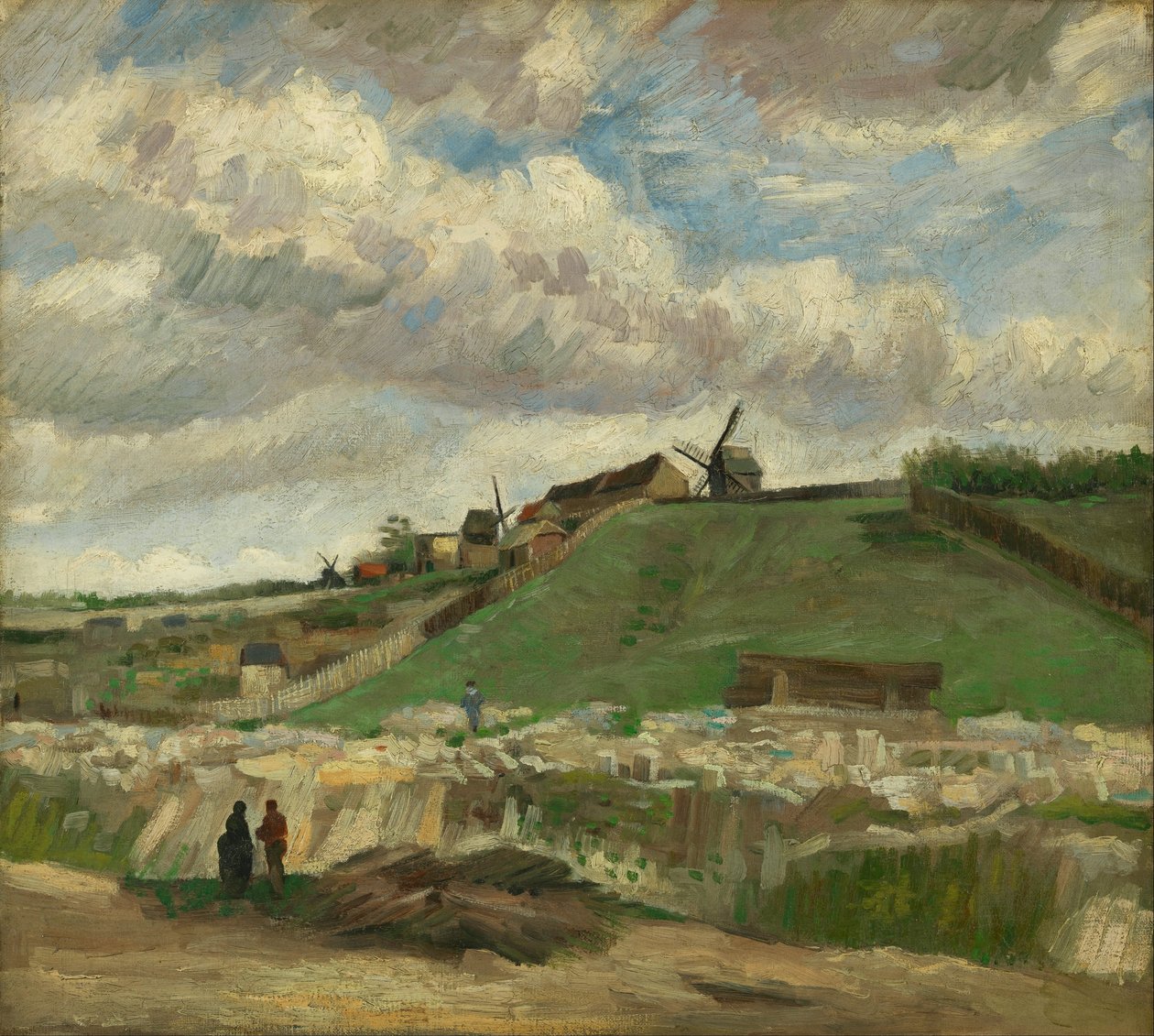 A colina de Montmartre com a pedreira de Vincent van Gogh