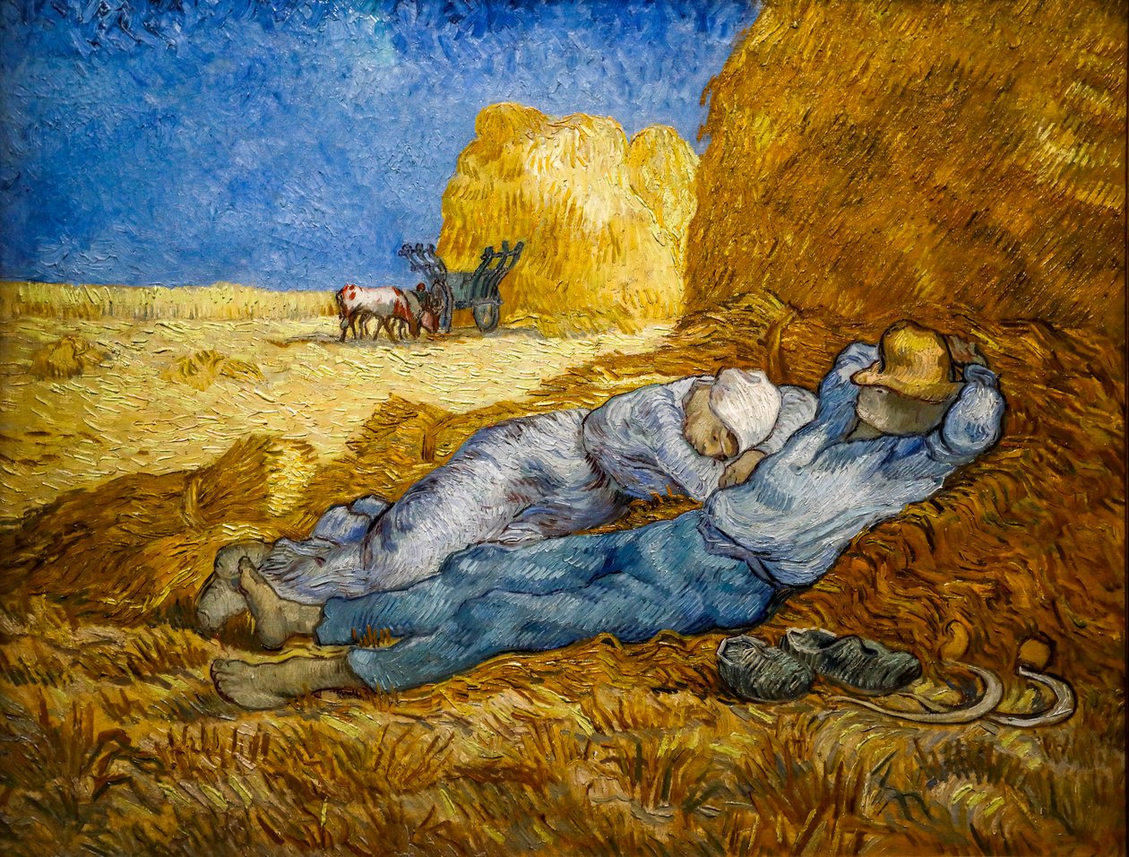 A linha meridiana também conhecida como The Siesta de Vincent van Gogh