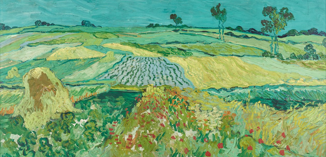 A planície perto de Auvers de Vincent van Gogh