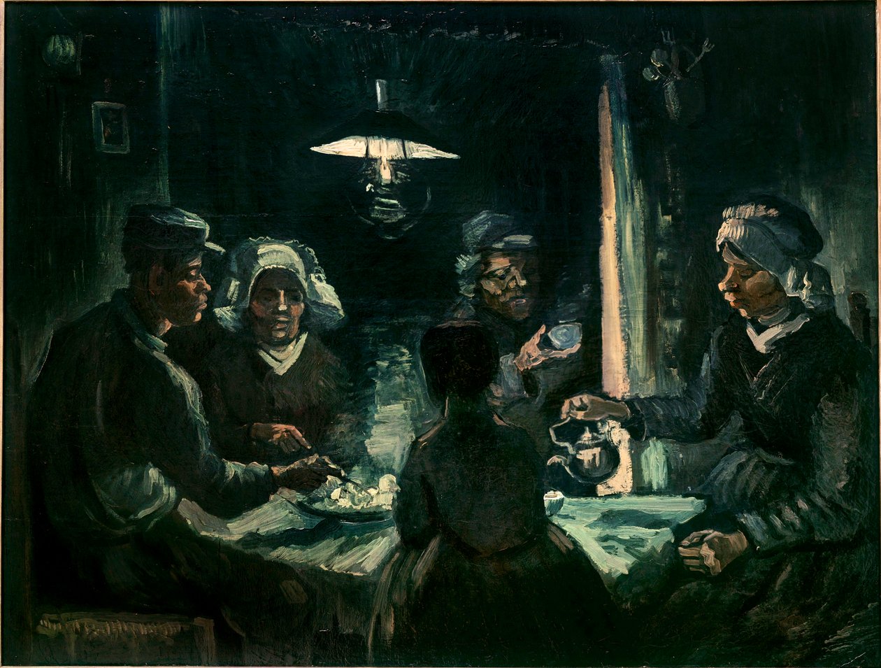 Os comedores de batatas (óleo sobre tela) de Vincent van Gogh