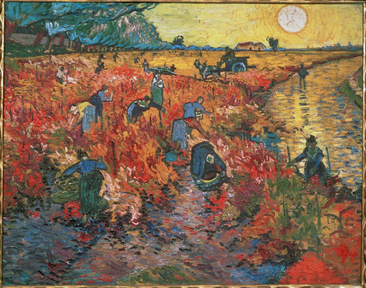 A vinha vermelha de Arles de Vincent van Gogh
