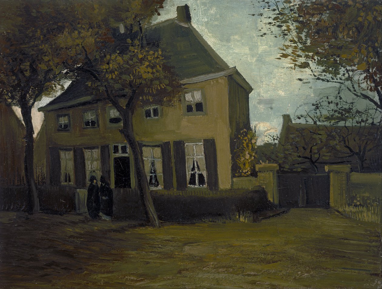 A casa paroquial em Nuenen de Vincent van Gogh