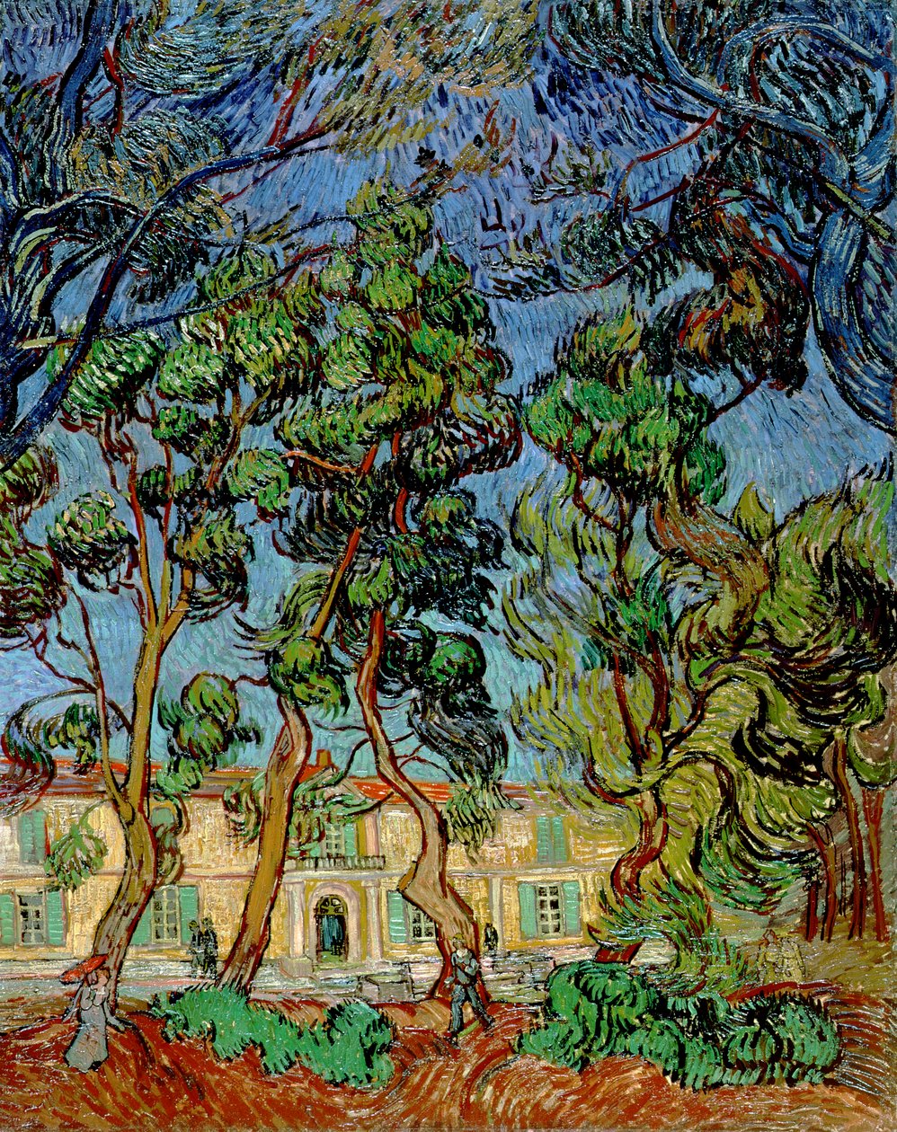 Árvores no jardim do hospital de São Paulo, 1889 de Vincent van Gogh