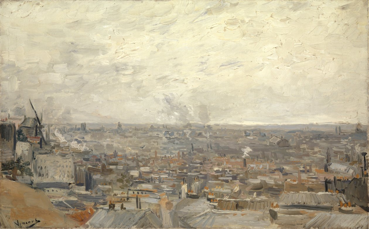 Vista de Montmartre de Vincent van Gogh
