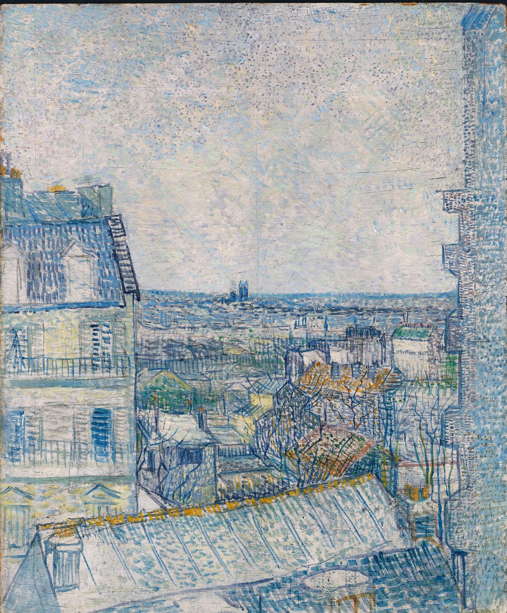 Vista da janela do artista, Rue Lapic; Vista do quarto do artista, Rue Lepic, 1887 de Vincent van Gogh