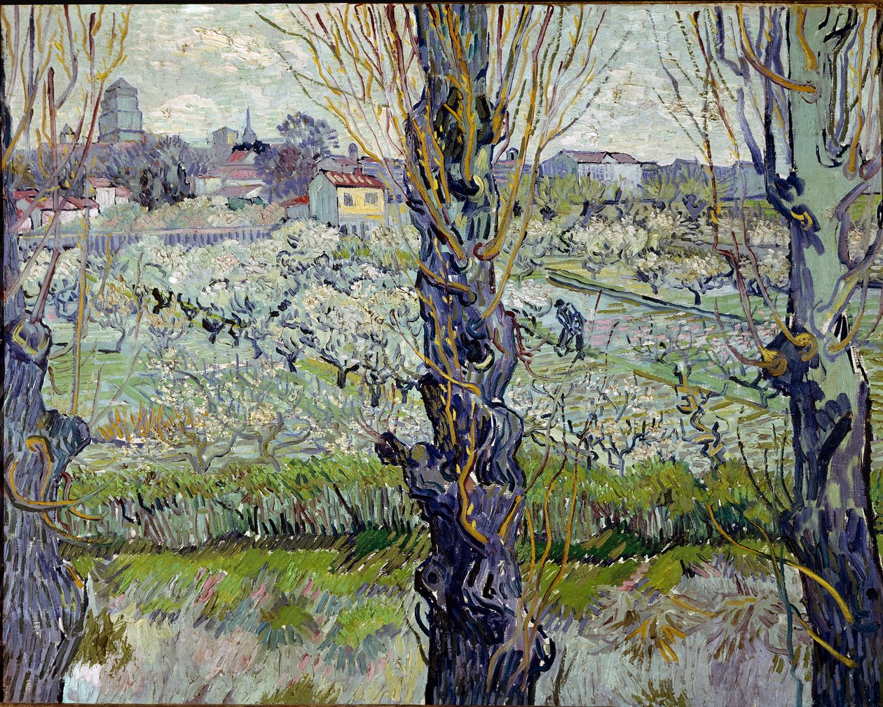 Vista de Arles. Pintura de Vincent Van Gogh (1853-1890) de Vincent van Gogh