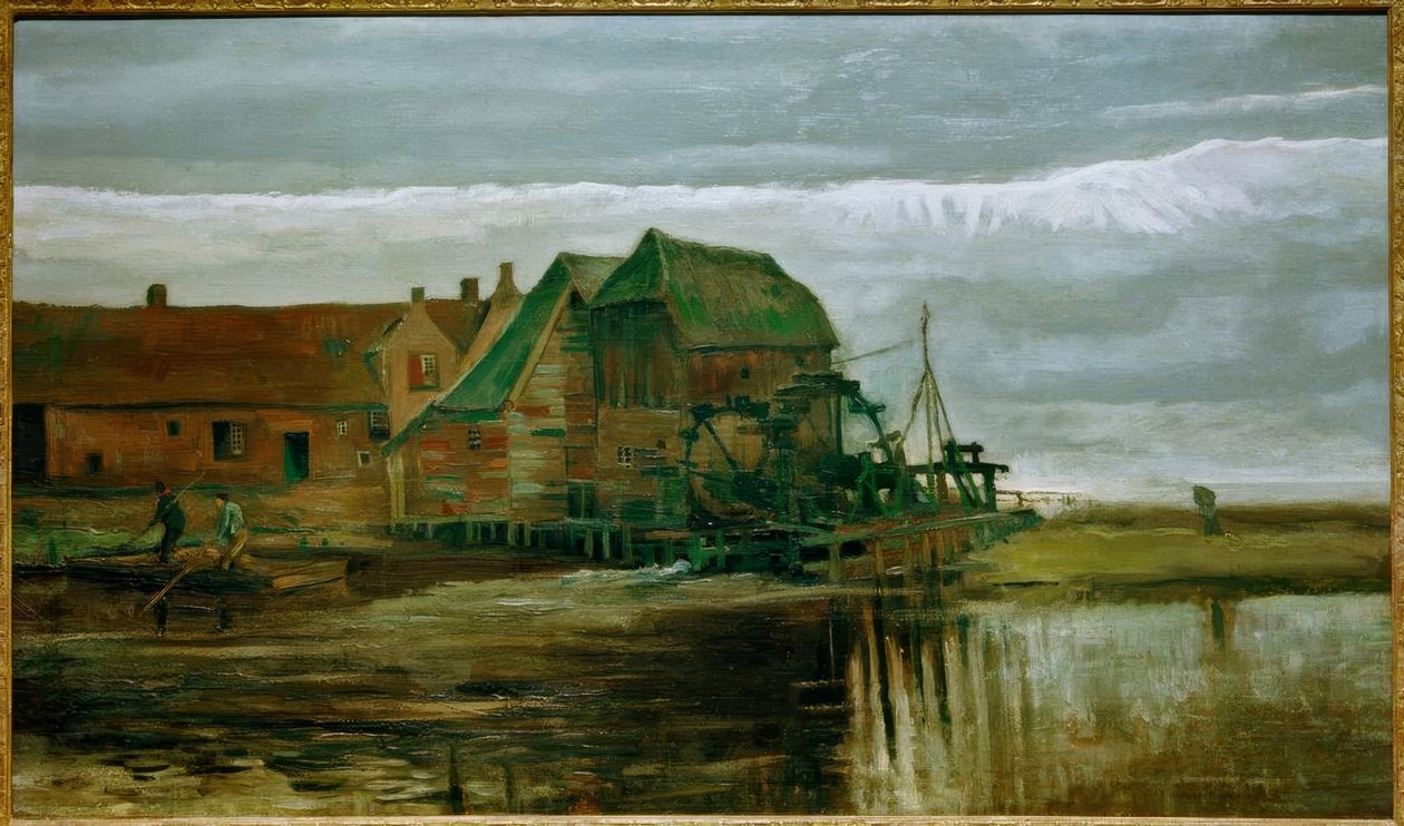 Moinho de água em Gennep de Vincent van Gogh