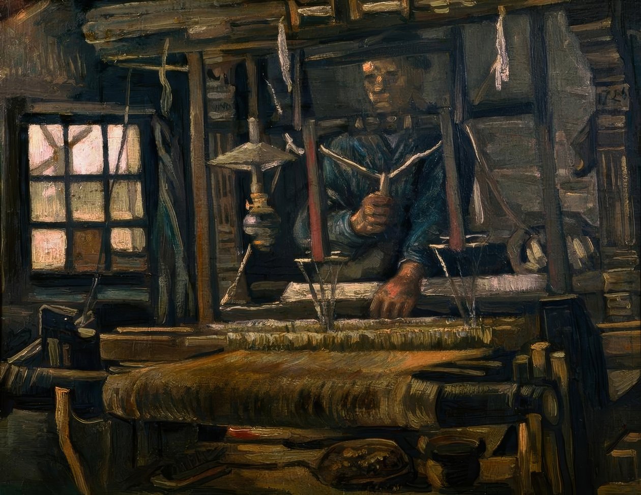 Weber am Webstuhl de Vincent van Gogh