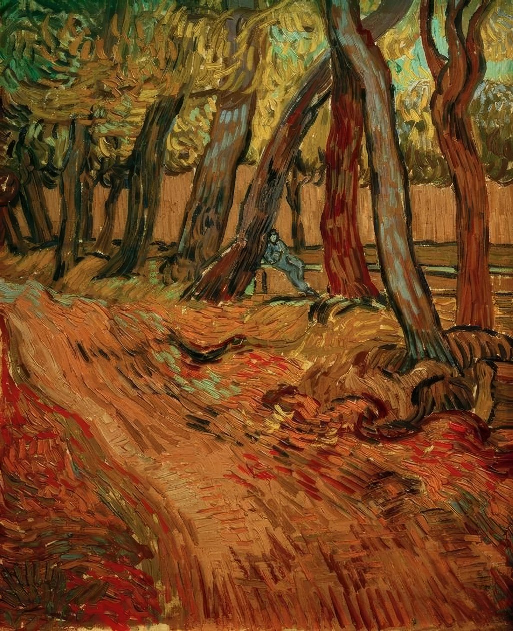 Caminho no jardim do sanatório de Vincent van Gogh