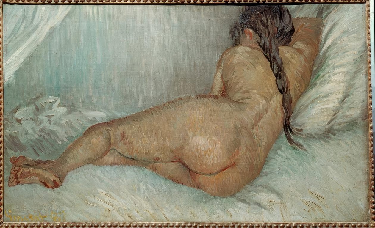 Ato de costas feminino de Vincent van Gogh