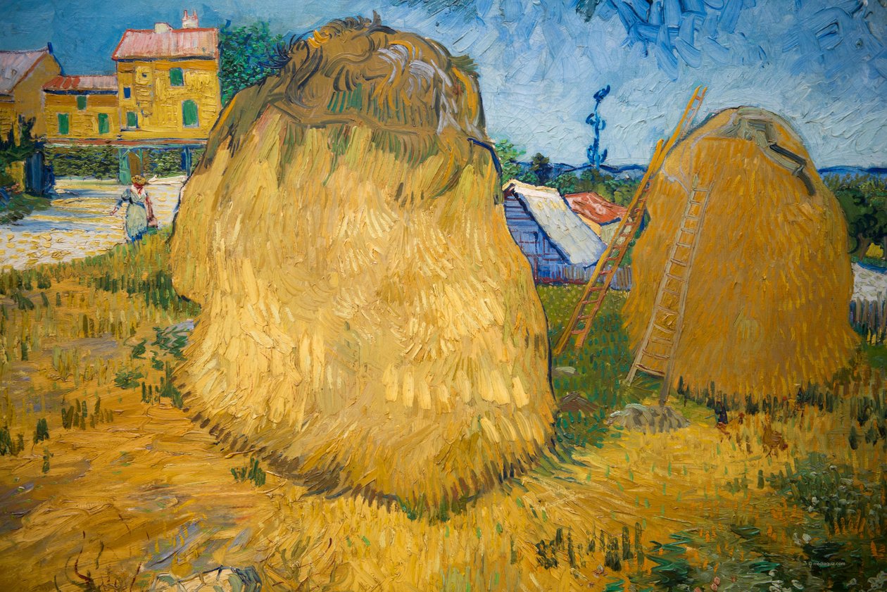 Pilhas de trigo em Provence de Vincent van Gogh