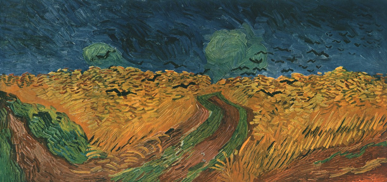 Wheatfield with Crows, julho de 1890, 1947. de Vincent van Gogh