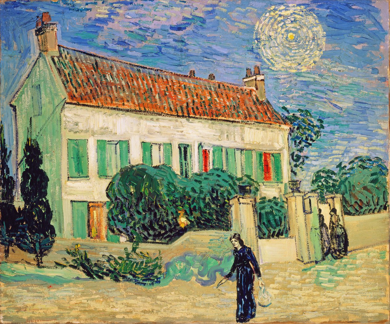 Casa Branca à Noite de Vincent van Gogh